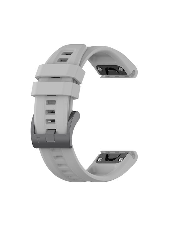 Techsuit Λουράκι Σιλικόνης Γκρι (Garmin Fenix 5/5 Plus 6/6 Pro/7/Forerunner 935/945/955/Approach S60/S62)