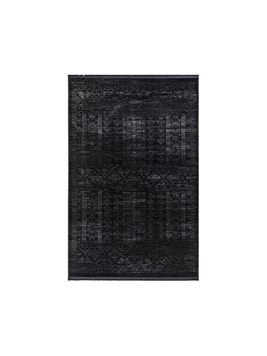 Ezzo Nomade 8535ahy Rug Fireplace Rectangular with Fringes Fume