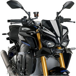 Puig Μπροστά Spoilers Μοτοσυκλέτας για Yamaha MT-10 Μαύρο