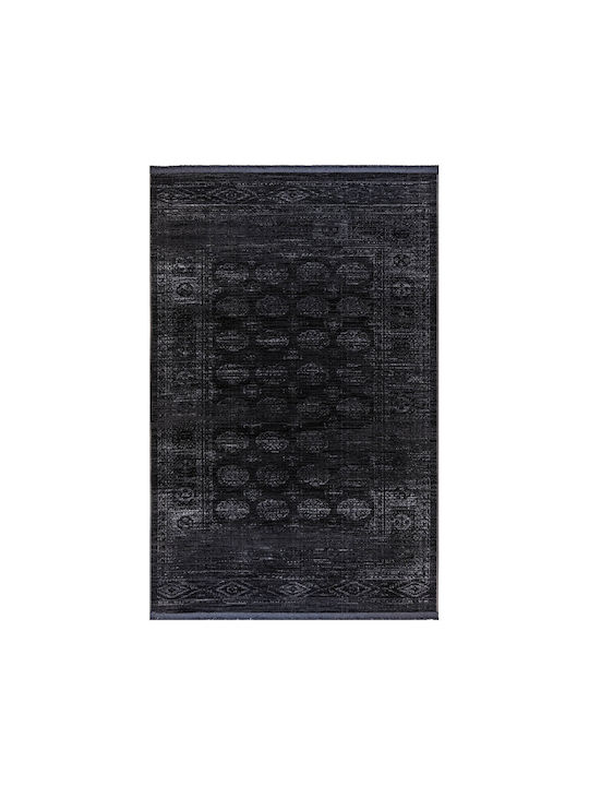 Ezzo Nomade Fringes B531ahy Rug Fireplace Rectangular with Fringes Fume