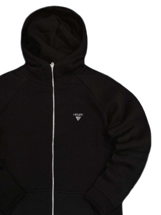 Henry Clothing Sweatshirt with Hood Black 3655