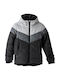 Kids Quilted Jacket with Hood Grey
