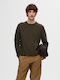 Selected Men's Long Sleeve Sweater Green