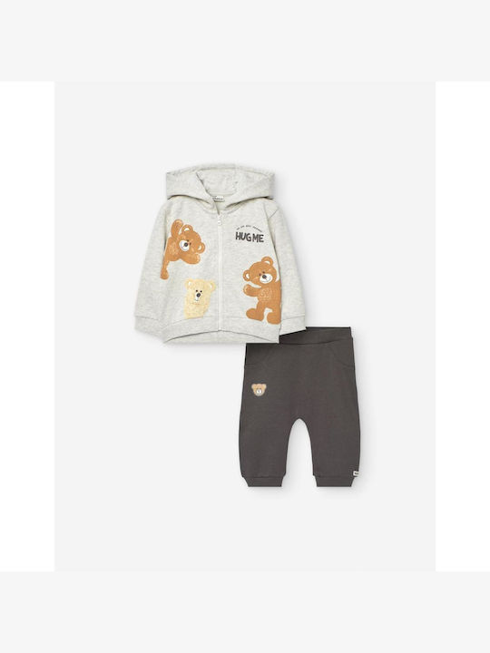 Losan Kids Sweatpants Set Ecru Melange