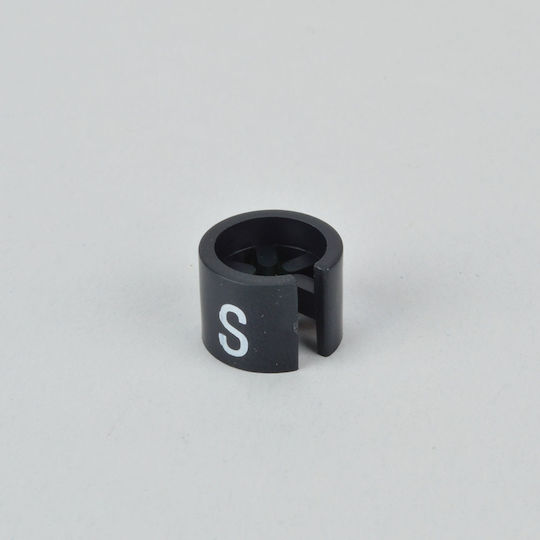 S Set of 100 Mini Size Indicators S Hangers Black White Print 253.029.0017.35