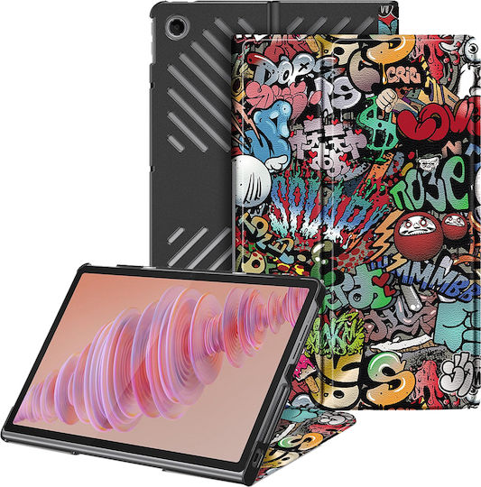 Techsuit Flip Cover Mehrfarbige Lenovo Tab Plus