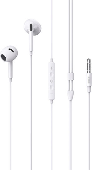 XO EP77 In-ear Handsfree Ακουστικά με Βύσμα 3.5mm Λευκό
