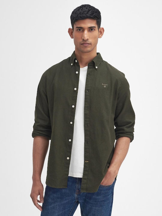 Barbour Men's Shirt Long Sleeve Olive