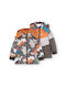 Kids' Casual Jacket Double Sided with Hood Brown