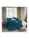 Saray Home Duvet Cover Queen 220x240cm Helsinki Petrol Blue 300 GSMGsm