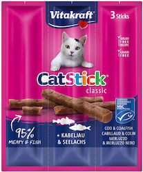 Vitakraft Cat Stick Mini Cod & Tuna 18g 3 sticks