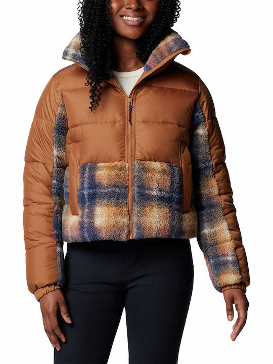 Leadbetter Point Ii Women's Short Lifestyle Jacket for Winter Camel Brown