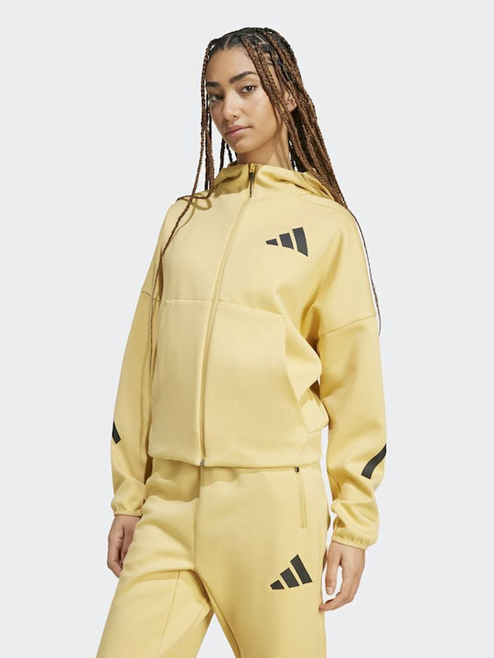 adidas Z.N.E. Jacket Beige with Hood