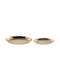 Beliani Set dekorative Platten Gold 2Stück
