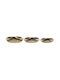 Beliani Set dekorative Platten Gold 3Stück