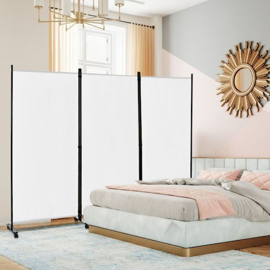 Costway Διακοσμητικό Παραβάν Μεταλλικό 262x180cm
