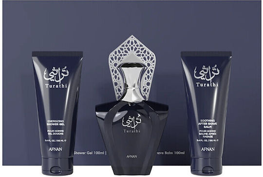 Afnan Turathi Blue Set pentru bărbați 3buc