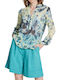 Women's Long Sleeve Shirt Aqua