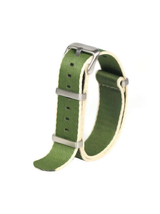 Fabric Strap Nato Green 22mm