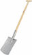 AWTools Gebogene Schaufel mit Holzstiel 116cm