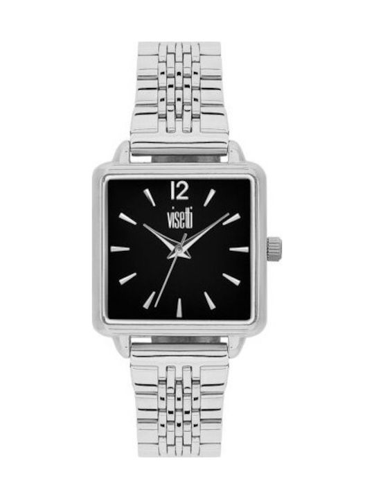 Visetti Damen Uhr mit Silber Metallarmband