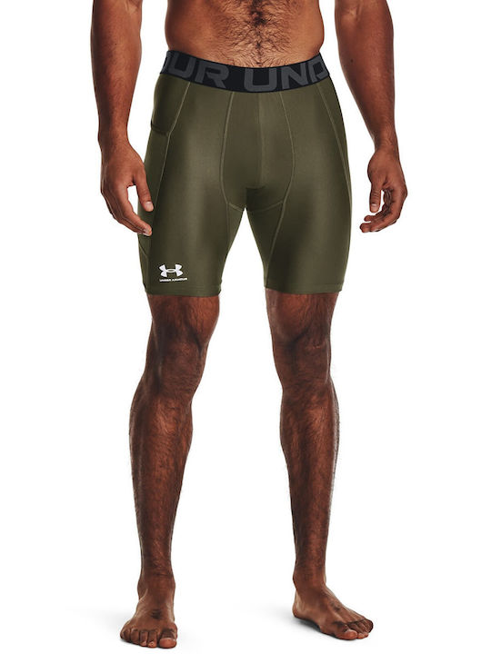 Under Armour Ανδρικό Αθλητικό Κολάν Κοντό Πράσινο