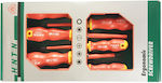 Honiton Set 6 Electrician Screwdrivers with 6 Interchangeable Tips