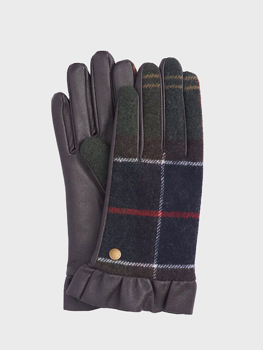 Barbour Schwarz Leder Handschuhe