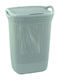 Curver Strick Wäschekorb Kunststoff 57lt mit Deckel 45,5x34x62cm Grau