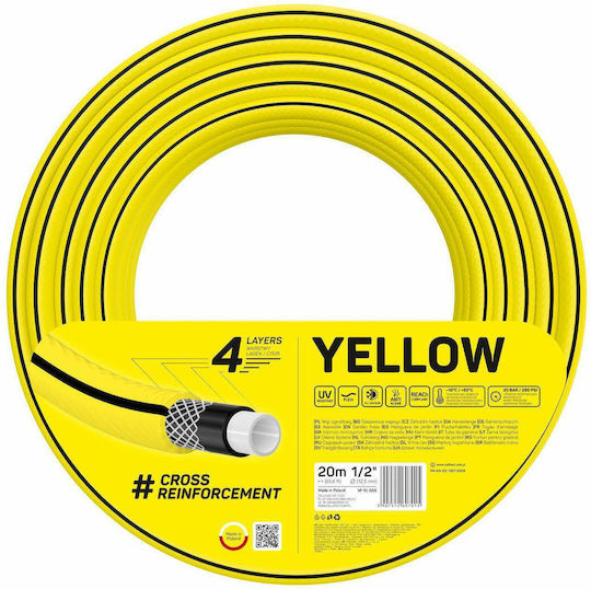 Cellfast Gartenschlauch Gelb Größe 5/8" Länge 20m
