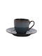 Cryspo Trio Cup Coffee Porcelain Blue 100ml