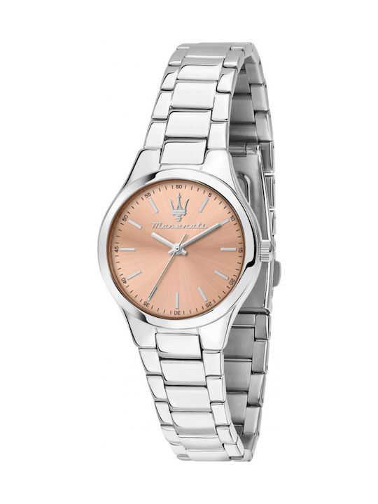 Maserati Damen Uhr mit Silber Metallarmband
