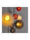 Series 40 LED 5mm Plastic Fabric Balls Red White Grey 4cm Solar Collector Light Sensor 8 Programs Green PVC Cable Warm White LED Every 10cm 1m Power Extension IR44