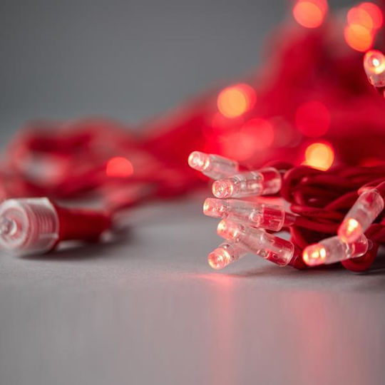 100 LED-Lämpchen 1,5 m Rot in Reihe 100 LED-Lämpchen 1,5 m Rot in Reihe