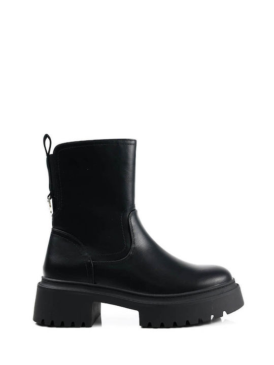 Black Urban Sleek Ankle Boots