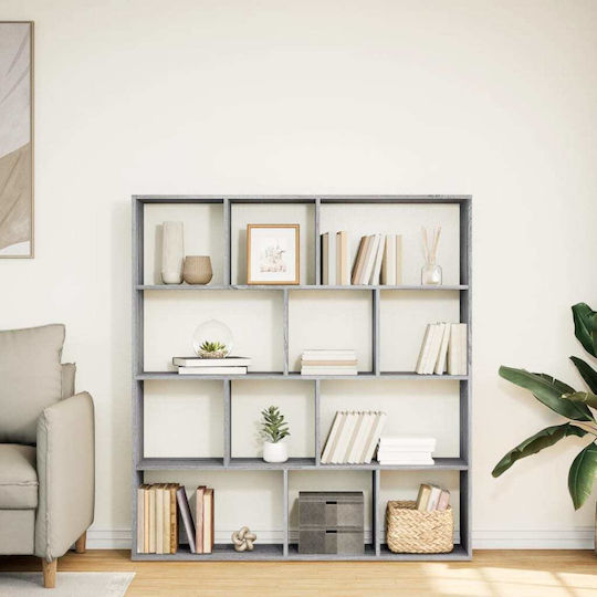 Bibliotecă Gri Sonoma 132x29x141,5 cm