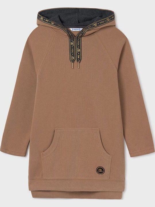 Girls Sweatshirt Dress Long Sleeve Cinnamon