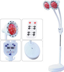 275w Infrared Therapy Lamp Adjustable Height Remote Control Included White