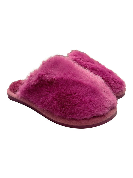 Jomix Winter Women's Slippers in Fuchsia color