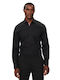 Koey Long Sleeve Shirt in Narrow Fit Black