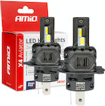 AMiO Lamps Car H4 Canbus LED Cold White 44W 2pcs