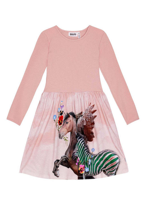 Children's Dress Long Sleeve Pink