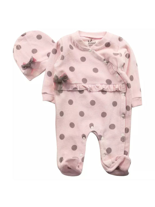 Evita Baby Bodysuit Long-Sleeved Rose