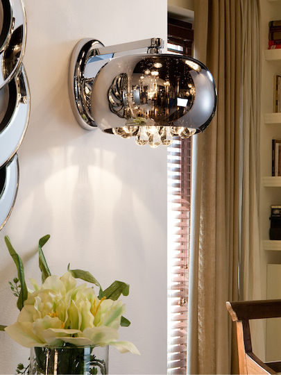 Argos Lamp Wall with Socket G9 Silver 22cm