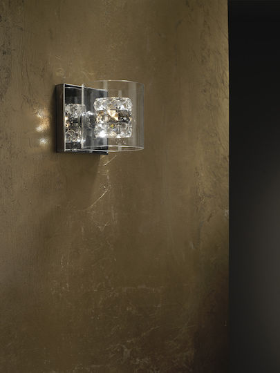 Flash Lamp Wall with Socket G9 Silver 13cm