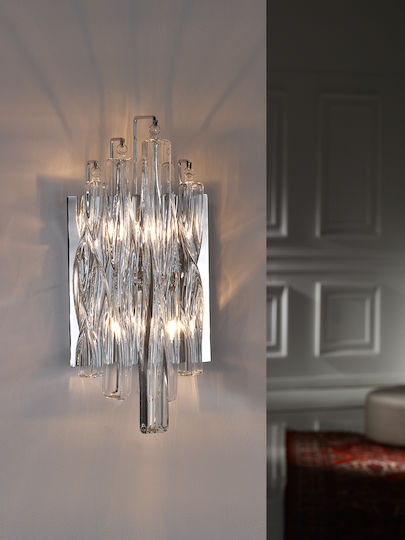 Manacor Lamp Wall with Socket G9 Silver 15cm