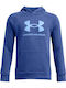 Fleece Kids Sweatshirt with Hood and Pockets Blue Rival