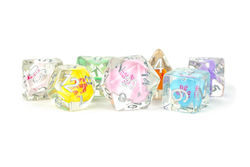 16mm Resin Poly Dice Set Love 7