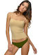 Damen Slip Nahtlos Khaki