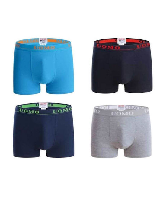 Uomo Set Kinder Boxershorts Multicolored 4Stück